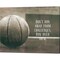Don't Run Away From Challenges - Basketball Sepia by Sports Mania 20" x 16" Canvas Wall Art